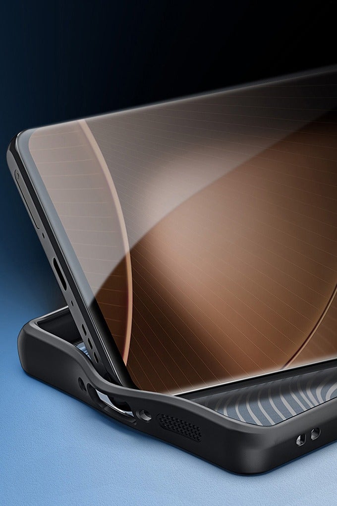 general Case for OPPO Reno14F Case, Anti-Fingerprint Shockproof PC+TPU Case Flowing Lines Matte Frosted Clear Transparent Protective Back Cover for OPPO Reno 14F - Image 2