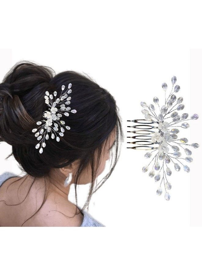 Temperia - Hair Accessories For Women & Girls Stylish Artificial Flowers & Crystal Pearls Bun Juda Bridal Brooch For Hairstyle & Decoration Pins & Clips For Style Of Bride Wedding & Party (Dn108) - Image 1