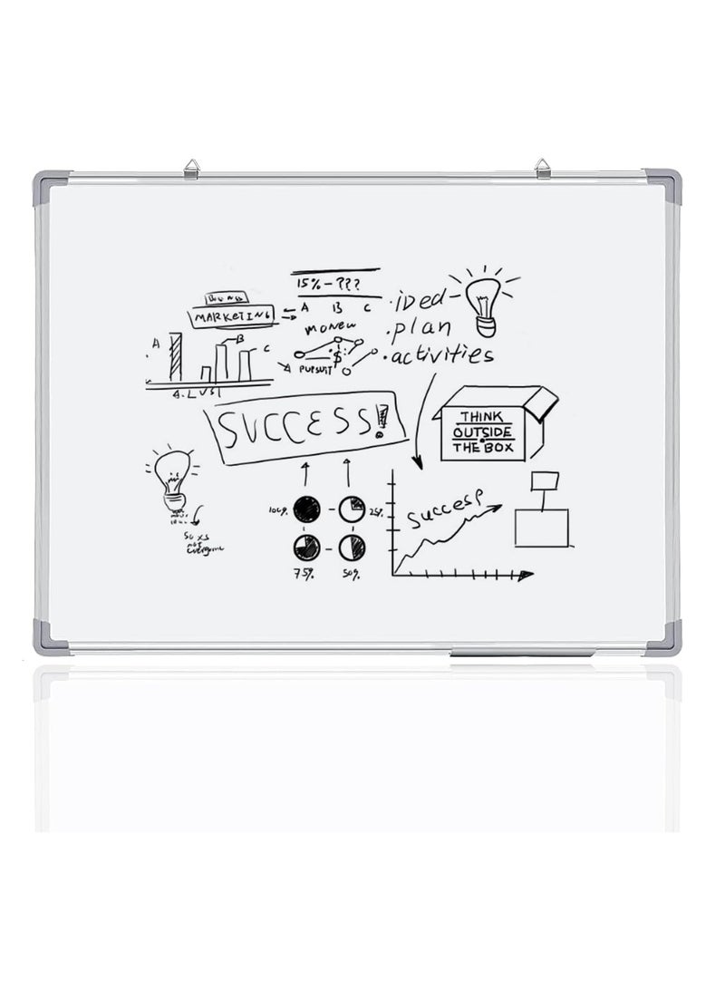 Double-Sided Magnetic Whiteboard, Dry Erase Whiteboard with Aluminum Frame, Wall-Mounted White boards Writing Boards for Office Teaching Training or Home Office School Notice Board  - Image 5