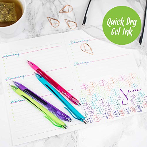 WallDeca Gel Pens | 12 Count, Fine Point Tip (0.5mm), Assorted Rainbow Colors, Retractable | Made for Everyday Writing, Journals, Notes and Doodling - Image 5