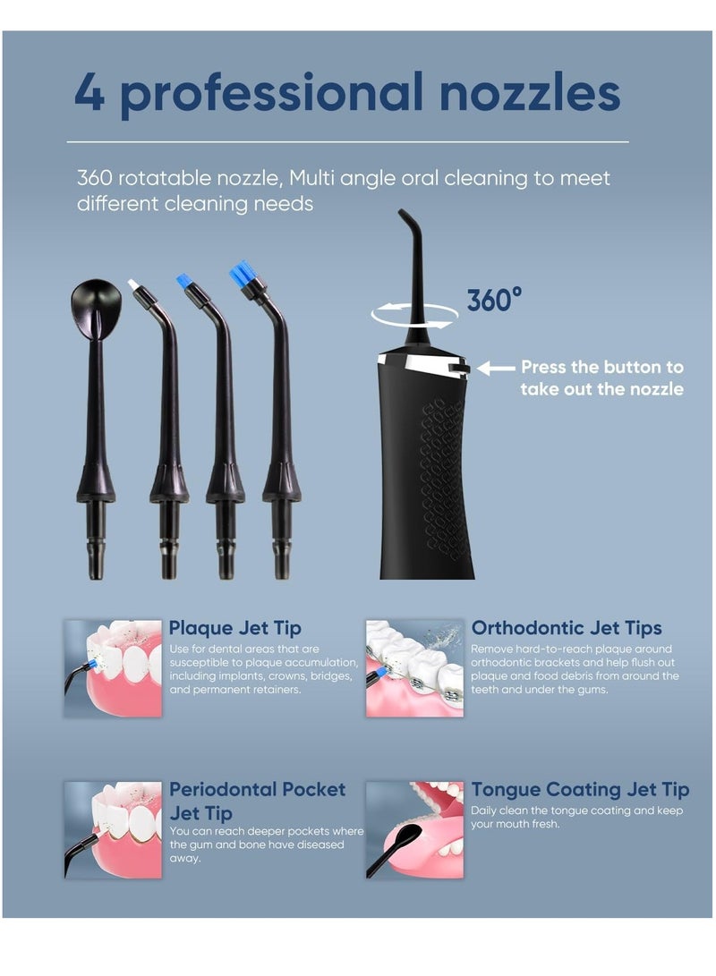 MySmile MySmile LP211 Cordless Advanced Water Flossers for Teeth, 5 Cleaning Modes Rechargeable Power Dental Flosser 8 Replacement Jet Tips IPX 7 Waterproof Dental Irrigador with Portable Travel Storage Pouch - Image 3