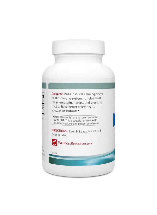 ويلنيس ريسورسز موارد العافية كيرسيتين - دعم المناعة والجيوب الأنفية والحساسية 1000 مجم لكل وجبة - (100 كبسولة / 50 وجبة) نباتي، غير معدّل وراثيًا - Image 2