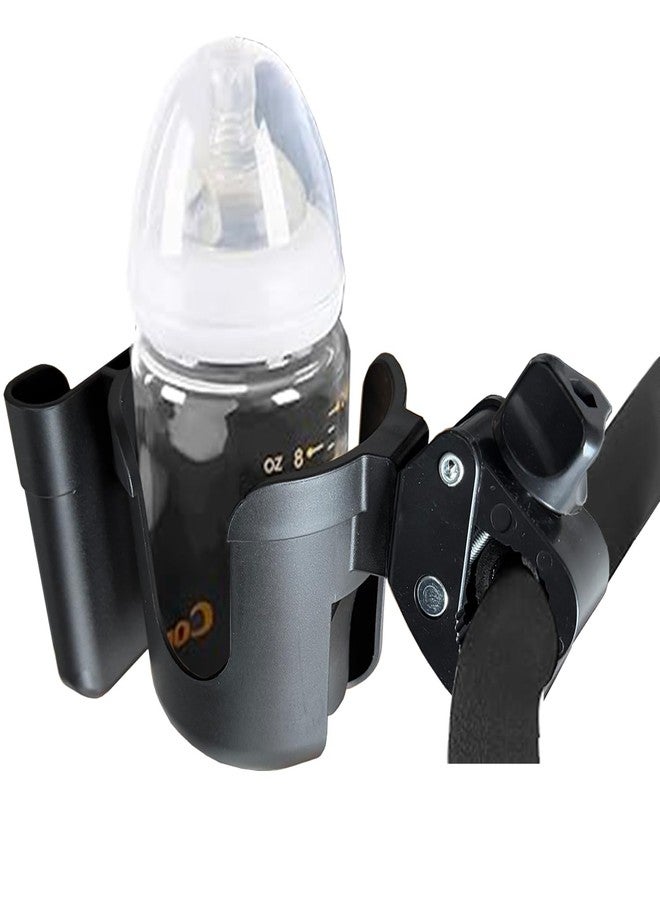 Kerlista Wheelchair/Bike Cup Holder, Universal Cup Holder with Strollers, Adjustable Drink Holde and 2-in-1 Cup Phone Holder fits for Stroller, Bike, Wheelchair, Walker, Scoote. - Image 3