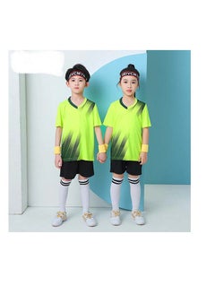 New two-piece soccer suit for children and adults printed gradual change color quick-drying sports jerseys game training uniforms