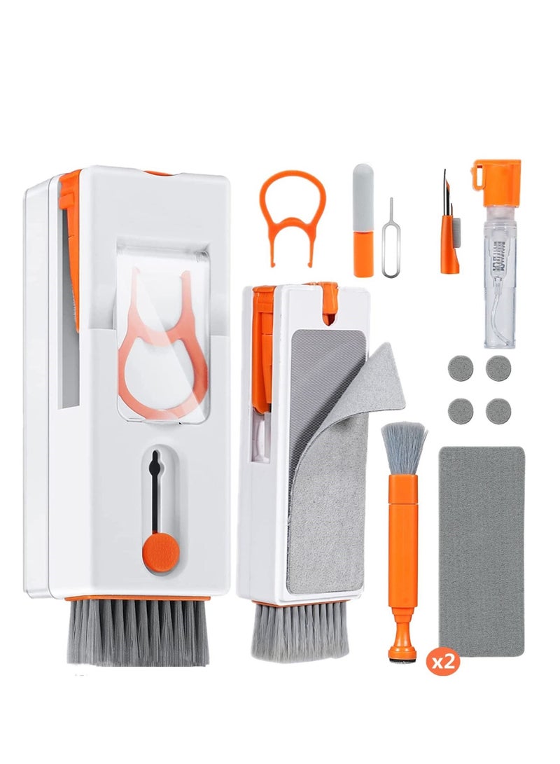 KASTWAVE Keyboard Cleaning Brush Kit 11 in 1 Electronics Cleaning Set Multi Cleaner Tool Multi-Function Cleaning Kit for Phone Camera Lens Computer with 3ml Mist Spray New Compact Design - Image 1