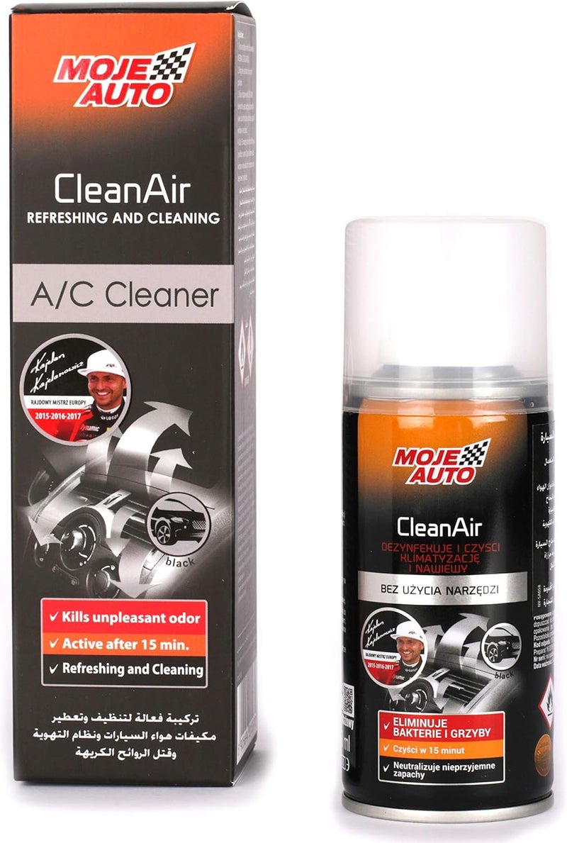 CleanAir - AC/Cleaner - Black - 150ml, 5905694015093
