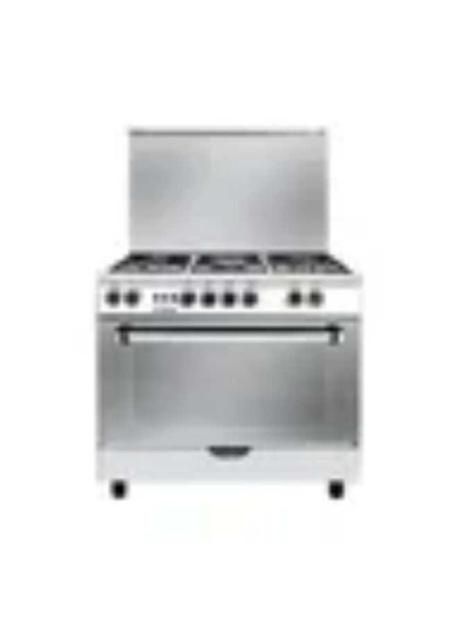Fresh Jumbo Gas Cooker, 5 Burners, 90 cm, Stainless Steel - Fresh-500020243