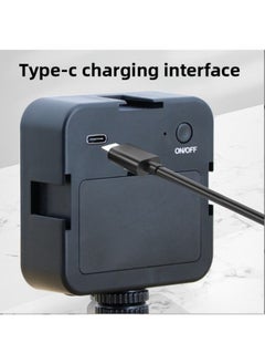 General Portable Outdoor Live Broadcast Square Soft Light Cooling And Heating Photography Light C Port Charging Video Shooting Light Pocket Fill Light-Specifications:Tri-color (with Battery)  - Image 2