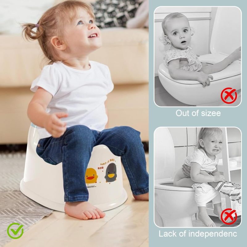 Toddler Potty Training Toilet: Blue Portable Spill Proof Potty for Toddler Boys and Girls - Image 4