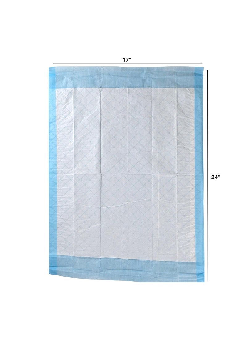 Vakly Disposable Changing  Under Pads Pack of 25 Disposable Soft Absorbent Waterproof 17x24 Incontinence Underpad Protector Liners for Beds Chairs Diaper Changing  for Adults and Baby Protection  - Image 5
