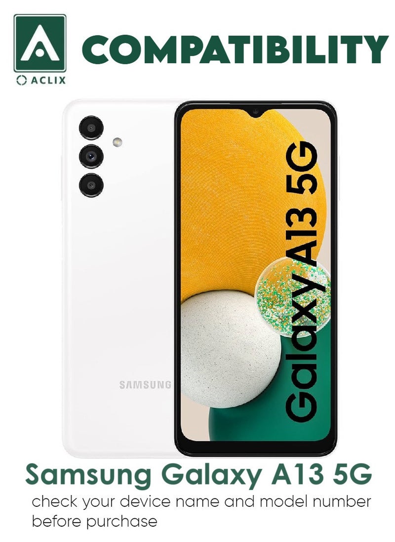 ACLIX 4 Pieces Antistatic ESD Dustproof Premium Quality High Definition Tempered Glass Screen Protector Designed For Samsung Galaxy A13 5G - Image 3