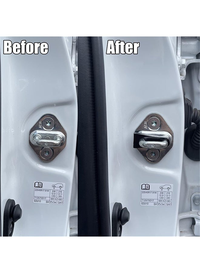 OR MENG 4 Pcs Car Door Lock Sound Deadener Pads Compatible with Toyota Camry, Land Cruiser Prado J120 J150, RAV4, Prius, Suzuki Grand Vitara – Anti Rattle Damper Buffer Seals for Noise Reduction and Soundproofing - Image 4