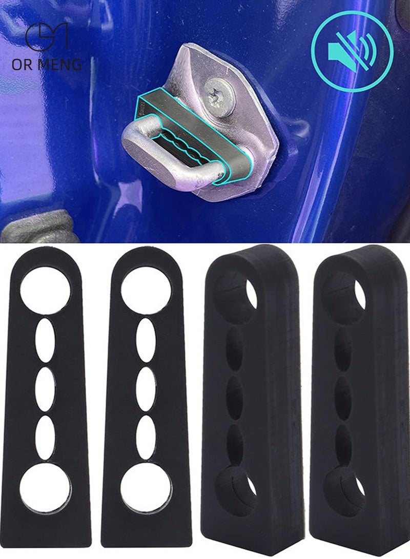 OR MENG 4 Pcs Car Door Lock Sound Deadener Pads Compatible with Toyota Camry, Land Cruiser Prado J120 J150, RAV4, Prius, Suzuki Grand Vitara – Anti Rattle Damper Buffer Seals for Noise Reduction and Soundproofing - Image 1