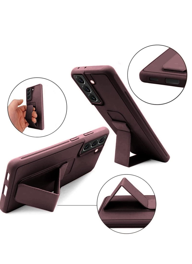 Raxoom Samsung Galaxy S24 PLUS Case Cover Magnetic Car Mount Kickstand & Holder, Premium Silicone Vertical & Horizontal Hand Strap and Grip with Multi Stand for Samsung Galaxy S24 PLUS - Image 2