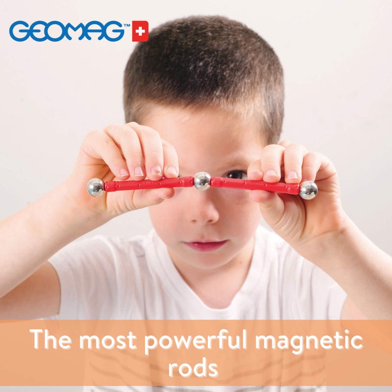 Geomag Classic Magnetic Toys for Kids Ages 5+, 200pc Educational STEM Magnets for Kids - Swiss-Made Magnetic Blocks, Tiles and Building Toys from 100% Recycled Plastic - Image 5