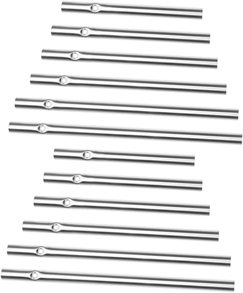 DOITOOL 12Pcs Sturdy Hanging Wind Chime Tubes DIY Decorative Metal Tubes for Wind Chime Replacement Assorted Lengths for Home Garden and Craft Enthusiasts - Image 1