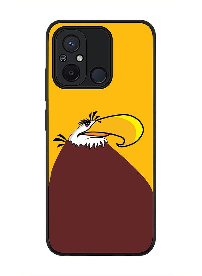 Stylizedd Rugged Black edge case for Xiaomi Redmi 12C 4G, Slim fit Soft Case Flexible Rubber Edges Anti Drop TPU Gel Thin Cover -  The Mighty Eagle - Angry Birds - Image 1