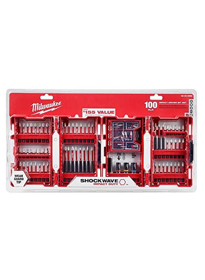 Milwaukee Shockwave Impact Driver Bit Set (100 Piece) 48-32-4083 - Image 1