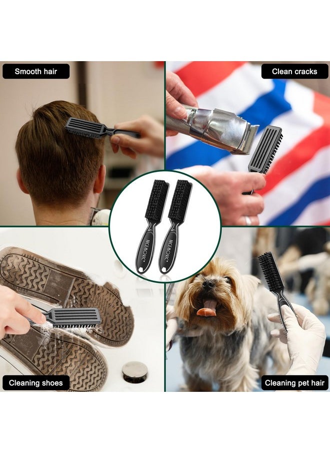 NICEMOVIC NICEMOVIC 3 IN 1 Barber Neck Duster Brush Set, Professional Barber Accessories Cleaning Supplies, Duster Nylon Brush Hair Cutting Styling Brush Tool (Brown&Black)  - Image 5