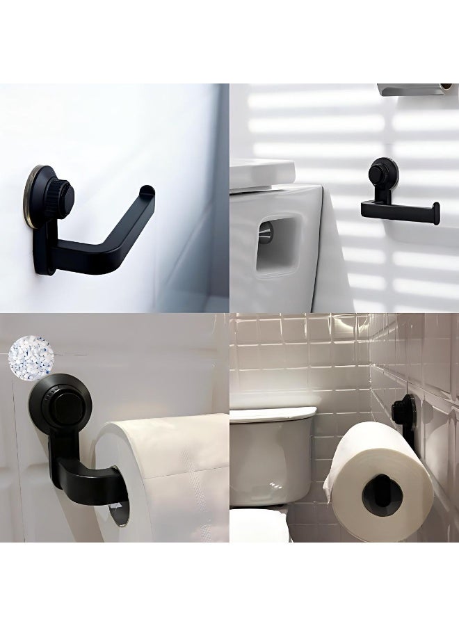 2pcs Durable Roll Toilet Paper Holder Wall Mounted Roll Tissue Box Bathroom Storage Suction Cup Creative Tissue Hook - Image 5