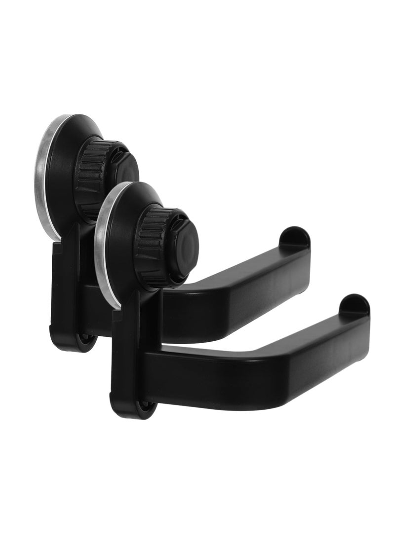 2pcs Durable Roll Toilet Paper Holder Wall Mounted Roll Tissue Box Bathroom Storage Suction Cup Creative Tissue Hook - Image 2