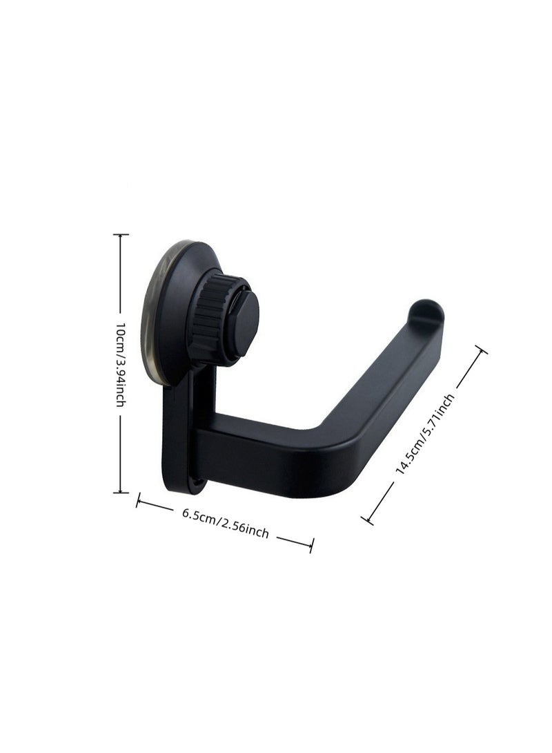 2pcs Durable Roll Toilet Paper Holder Wall Mounted Roll Tissue Box Bathroom Storage Suction Cup Creative Tissue Hook - Image 3