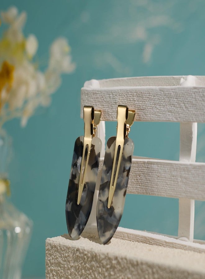 minihope 12-Piece Creaseless Hair Clips Set - Trendy Leopard, Checkerboard & Terrazzo Hair Accessories Non-Slip, Lightweight & Durable, Suitable for Various Hair Types & Styling, Everyday Wear & Gift Set. - Image 3