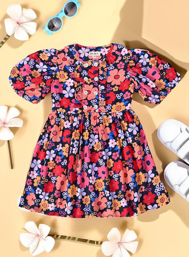 بيلا مودا فستان كشكش بنقشة الزهور - Image 1