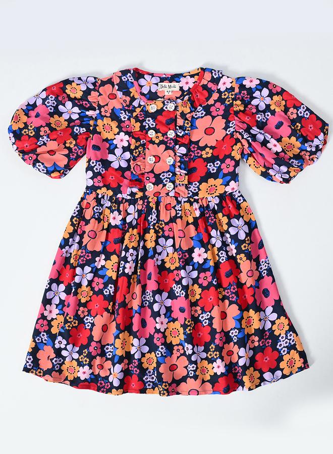 بيلا مودا فستان كشكش بنقشة الزهور - Image 2