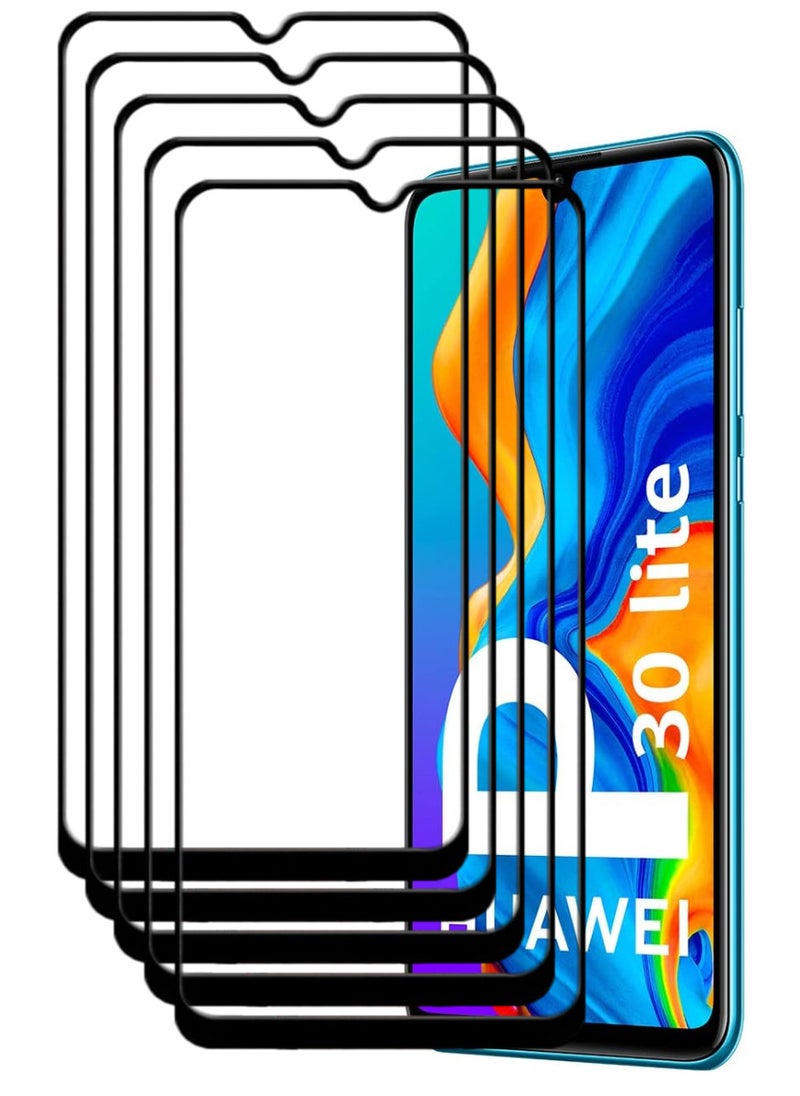 ACLIX 5 Pieces Antistatic ESD Dustproof Premium Quality High Definition Tempered Glass Screen Protector Designed For Huawei P30 lite - Image 1