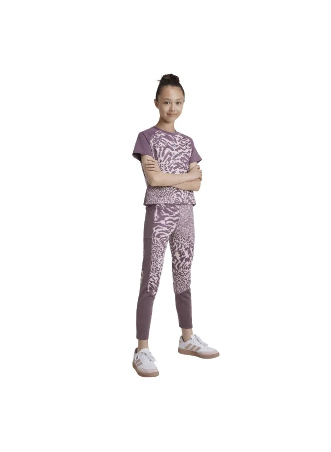 Adidas Jg Opt Pri Leg Pink Training Tights 5-6Y