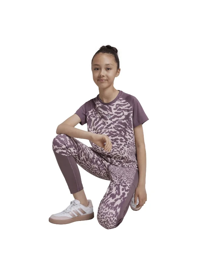 Adidas Jg Opt Pri Leg Pink Training Tights 5-6Y