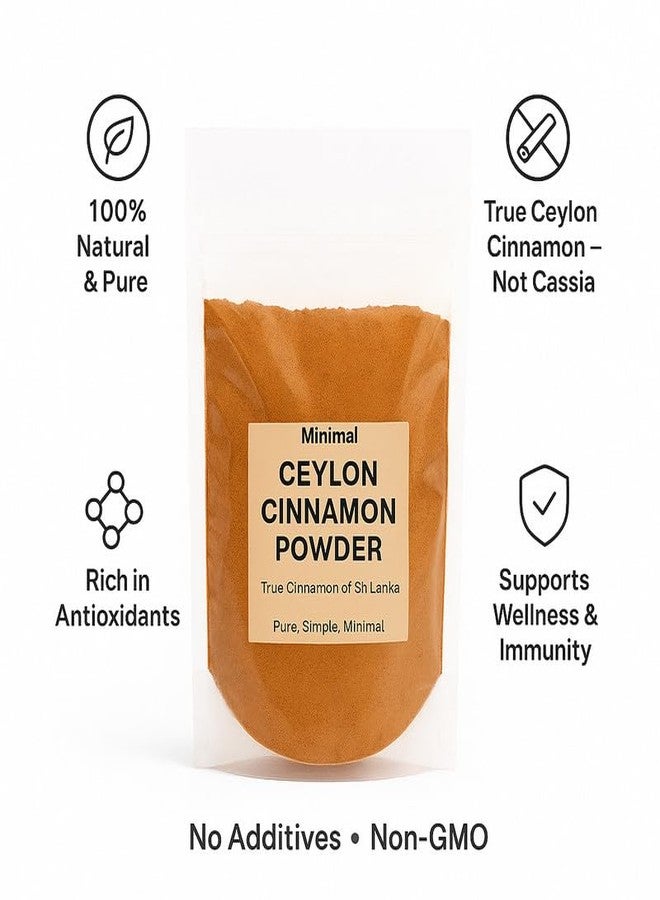 Minimal Organic Ceylon Cinnamon Powder 1lb (453g) | True Cinnamon Ground Cinnamon | 100% Natural & Pure | Sweet & Mild Flavor | Gluten-Free, Vegan, Non-GMO - Image 4