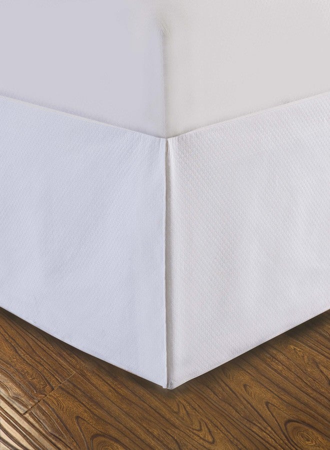 DreamSpace DRM24714WHIT02 Bedskirt, Full, White - Image 1