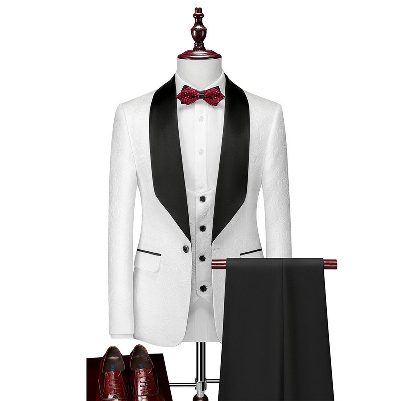 Explosions Men'S New Business Casual Suit Men'S Wedding Groom Dress Three-Piece Suit - Image 2