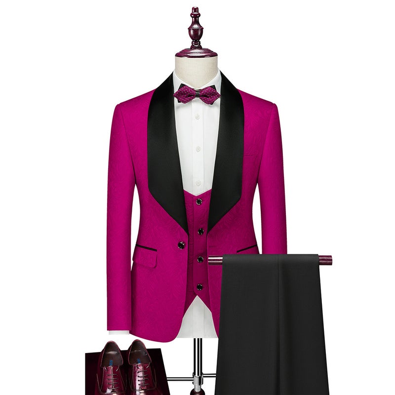 Explosions Men'S New Business Casual Suit Men'S Wedding Groom Dress Three-Piece Suit - Image 1