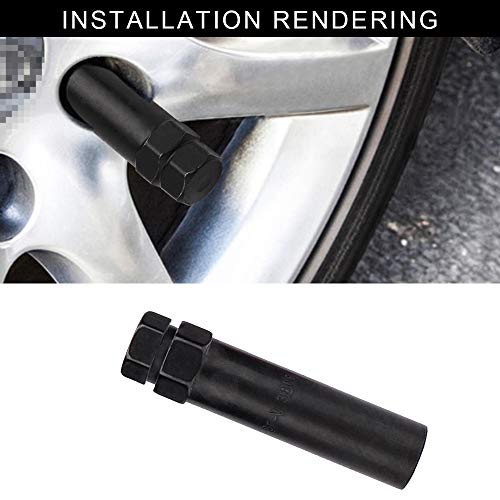 IRONTEK 6 Point Spline Drive Tuner Socket Key Tool for Six-Spline Drive Tuner Lug Nut Key Replacement 17.6mm Inner Diameter Compatible with 19mm (3/4") & 21mm (13/16") Hex Socket Wheel Lock Lug Nuts - Image 5
