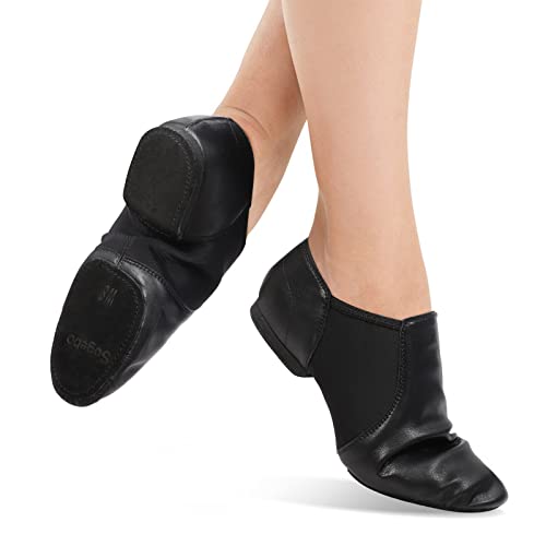 Sogebo Elastic Kids Jazz Shoes Leather Split Sole Dance for Girls Boys - 3.5 (Toddler/Little Kid/Big Kid) - Image 5
