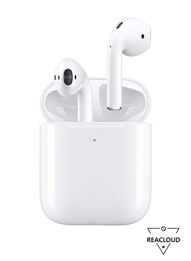 REACLOUD - Wireless headset Bluetooth Headphones, Immersive Sound, Personalized Spatial Audio, Compatible with iPhone Android Phone, with Lightning Charging Cable (2rd Generation White) - Image 1