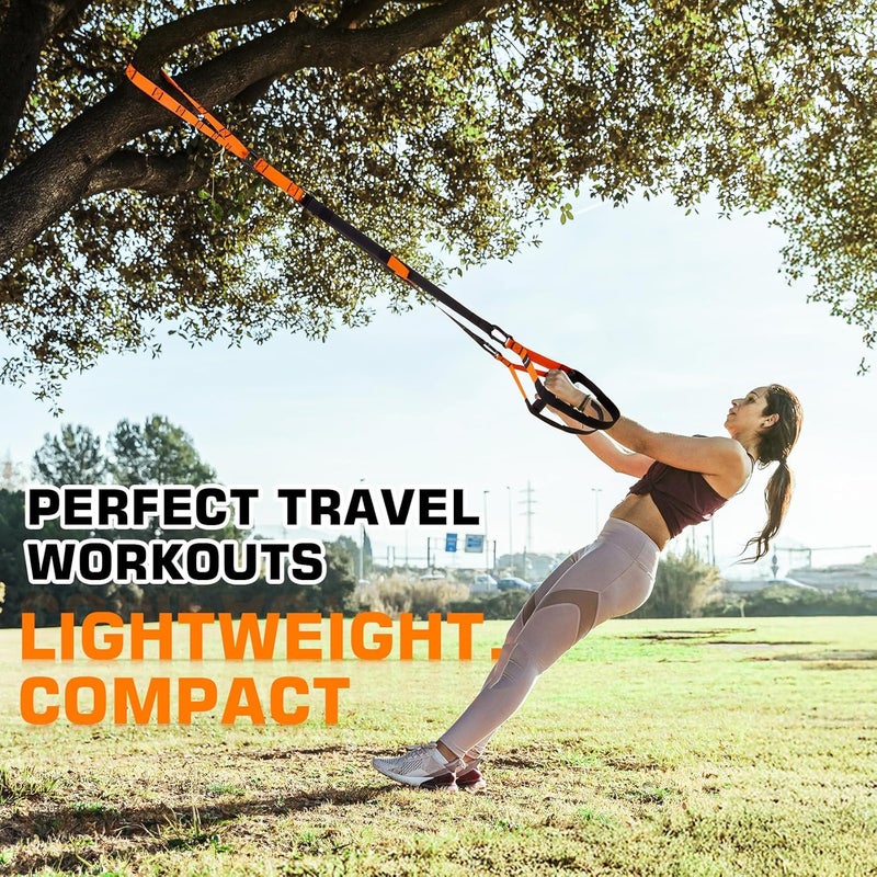 Fitense Home Resistance Training Kit - Suspension Trainer Straps with Adjustable Extension, Door Anchor, and Carry Bag - Image 5