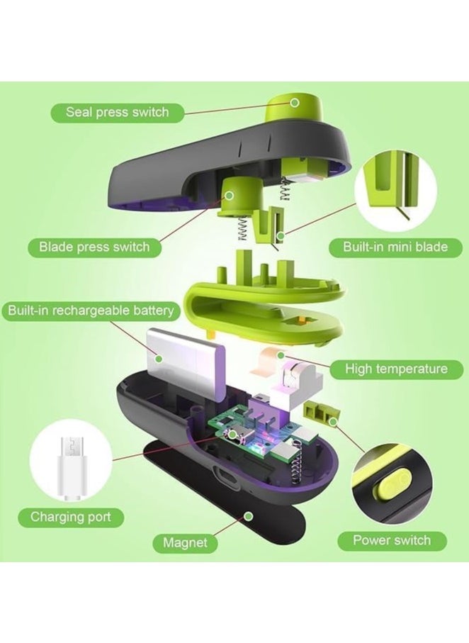 Spaceshoop - Mini Bag Sealer, Portable Rechargeable Heat Sealer with Type-C, Handheld Food Storage Sealing Machine for Snacks - Image 1