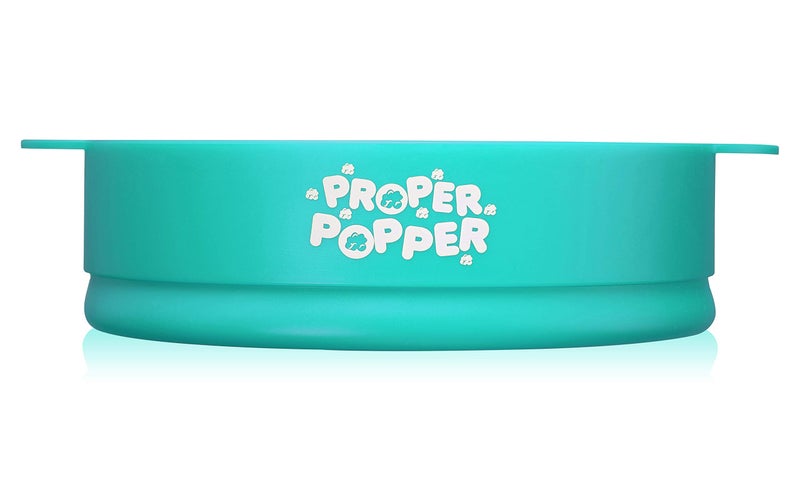 PROPER POPPER The Original Proper Popper Microwave Popcorn Popper, Silicone Popcorn Maker, Collapsible Bowl BPA Free & Dishwasher Safe - (Aqua) - Image 4