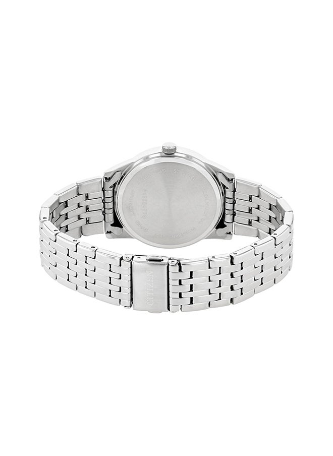 CITIZEN ساعة يد ستانلس ستيل بعقارب دائرية الشكل للرجال BI5000-87E - 39 ملم  - Image 3