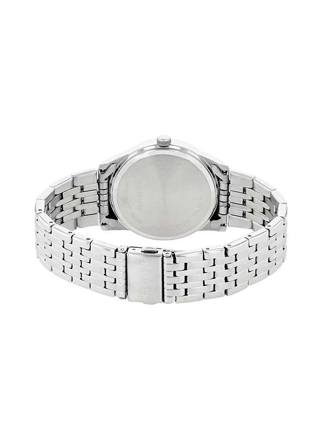 سيتيزن ساعة يد رجالية ستانلس ستيل دائرية بعقارب - -  مم