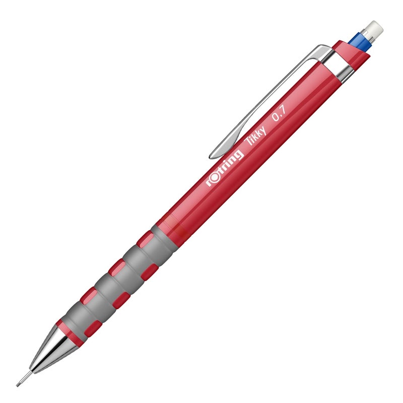 Rotring Roting Pencil Tikky II Mechanical Pencil RED Use 07 MM Leads  - Image 4