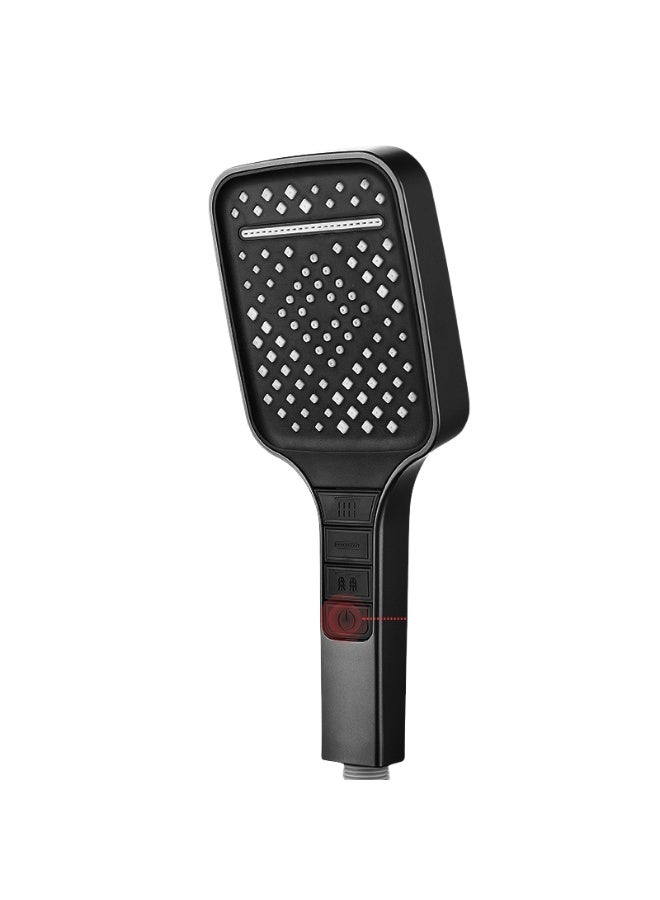 Shower Head Matte Black - 7 Spray Modes with Magic Button Control, Oversized 10 Rainfall Showerhead for Bathroom/Hotel, ABS Anti-Rust u0026 DIY Spray Combos - Image 1