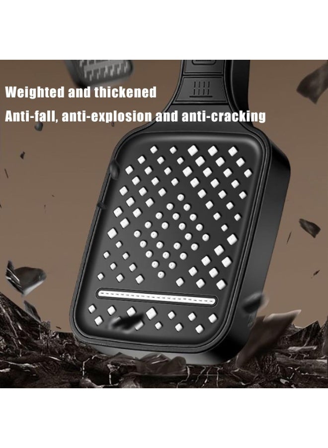 Shower Head Matte Black - 7 Spray Modes with Magic Button Control, Oversized 10 Rainfall Showerhead for Bathroom/Hotel, ABS Anti-Rust u0026 DIY Spray Combos - Image 3