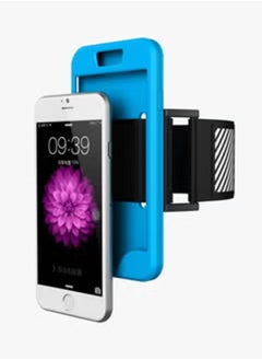 C-KU Sports Arm Band Case For Apple iPhone 6 Plus/6S Plus for Gym Running Workouts (Blue)  - Image 1