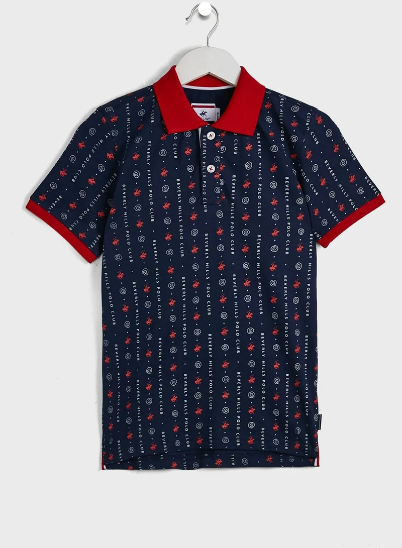 bhpoloclub Kids Printed Polo