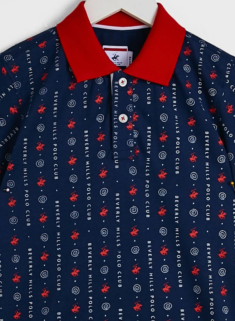 bhpoloclub Kids Printed Polo
